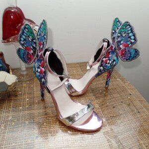 Butterfly Stiletto High Heel Shoes Size 4.5